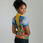 Barbados Trident Coat Of Arms Women Polo Shirt Caribbean Pride Tropical Beach Floral Map