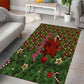 Rosa Parks Christmas Area Rug Plaid Festive Stamp Vintage Civil Rights Legend