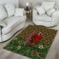 Rosa Parks Christmas Area Rug Plaid Festive Stamp Vintage Civil Rights Legend