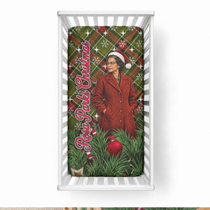 Rosa Parks Christmas Baby Bed Cover Plaid Festive Stamp Vintage Civil Rights Legend