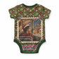 Rosa Parks Christmas Baby Onesie Plaid Festive Stamp Vintage Civil Rights Legend