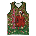 Rosa Parks Christmas Basketball Jersey Plaid Festive Stamp Vintage Civil Rights Legend