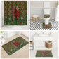Rosa Parks Christmas Bathroom Set Plaid Festive Stamp Vintage Civil Rights Legend