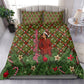 Rosa Parks Christmas Bedding Set Plaid Festive Stamp Vintage Civil Rights Legend