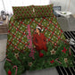 Rosa Parks Christmas Bedding Set Plaid Festive Stamp Vintage Civil Rights Legend