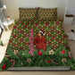 Rosa Parks Christmas Bedding Set Plaid Festive Stamp Vintage Civil Rights Legend