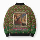 Rosa Parks Christmas Bomber Puffer Jacket Plaid Festive Stamp Vintage Civil Rights Legend