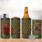 Rosa Parks Christmas 4 in 1 Can Cooler Tumbler Plaid Festive Stamp Vintage Civil Rights Legend