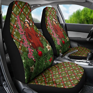 Rosa Parks Christmas Car Seat Cover Plaid Festive Stamp Vintage Civil Rights Legend