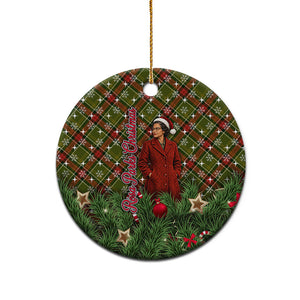 Rosa Parks Christmas Ceramic Ornament Plaid Festive Stamp Vintage Civil Rights Legend