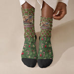 Rosa Parks Christmas Crew Socks Plaid Festive Stamp Vintage Civil Rights Legend
