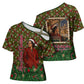 Rosa Parks Christmas Cross Shoulder Shirt Plaid Festive Stamp Vintage Civil Rights Legend