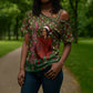 Rosa Parks Christmas Cross Shoulder Shirt Plaid Festive Stamp Vintage Civil Rights Legend