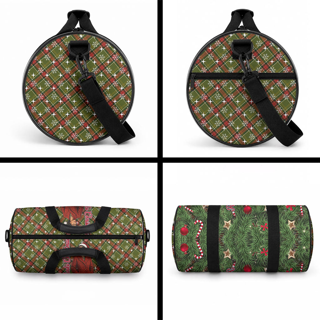 Rosa Parks Christmas Duffle Bag Plaid Festive Stamp Vintage Civil Rights Legend