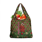 Rosa Parks Christmas Grocery Bag Plaid Festive Stamp Vintage Civil Rights Legend