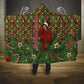 Rosa Parks Christmas Hooded Blanket Plaid Festive Stamp Vintage Civil Rights Legend