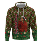 Rosa Parks Christmas Hoodie Plaid Festive Stamp Vintage Civil Rights Legend