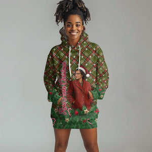 Rosa Parks Christmas Hoodie Dress Plaid Festive Stamp Vintage Civil Rights Legend