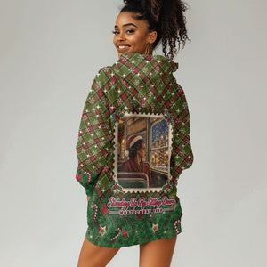 Rosa Parks Christmas Hoodie Dress Plaid Festive Stamp Vintage Civil Rights Legend