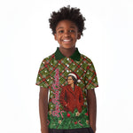 Rosa Parks Christmas Kid Polo Shirt Plaid Festive Stamp Vintage Civil Rights Legend