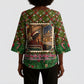 Rosa Parks Christmas Kimono Sleeve Blouse Plaid Festive Stamp Vintage Civil Rights Legend