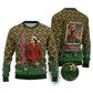 Rosa Parks Christmas Ugly Christmas Sweater Plaid Festive Stamp Vintage Civil Rights Legend