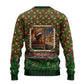 Rosa Parks Christmas Ugly Christmas Sweater Plaid Festive Stamp Vintage Civil Rights Legend
