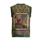 Rosa Parks Christmas Knitted V-Neck Vest Plaid Festive Stamp Vintage Civil Rights Legend