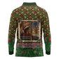 Rosa Parks Christmas Long Sleeve Polo Shirt Plaid Festive Stamp Vintage Civil Rights Legend