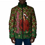 Rosa Parks Christmas Padded Jacket Plaid Festive Stamp Vintage Civil Rights Legend