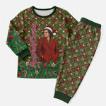 Rosa Parks Christmas Pajama Set Plaid Festive Stamp Vintage Civil Rights Legend