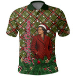 Rosa Parks Christmas Polo Shirt Plaid Festive Stamp Vintage Civil Rights Legend