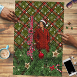 Rosa Parks Christmas Puzzle Plaid Festive Stamp Vintage Civil Rights Legend