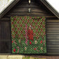 Rosa Parks Christmas Quilt Plaid Festive Stamp Vintage Civil Rights Legend