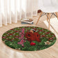 Rosa Parks Christmas Round Carpet Plaid Festive Stamp Vintage Civil Rights Legend