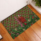 Rosa Parks Christmas Rubber Doormat Plaid Festive Stamp Vintage Civil Rights Legend