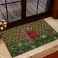 Rosa Parks Christmas Rubber Doormat Plaid Festive Stamp Vintage Civil Rights Legend