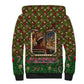 Rosa Parks Christmas Sherpa Hoodie Plaid Festive Stamp Vintage Civil Rights Legend