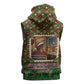 Rosa Parks Christmas Sleeveless Hoodie Plaid Festive Stamp Vintage Civil Rights Legend