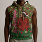 Rosa Parks Christmas Sleeveless Hoodie Plaid Festive Stamp Vintage Civil Rights Legend