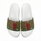 Rosa Parks Christmas Slide Sandals Plaid Festive Stamp Vintage Civil Rights Legend