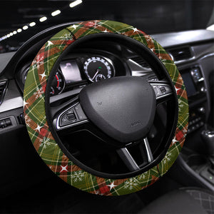 Rosa Parks Christmas Steering Wheel Cover Plaid Festive Stamp Vintage Civil Rights Legend