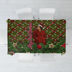 Rosa Parks Christmas Tablecloth Plaid Festive Stamp Vintage Civil Rights Legend