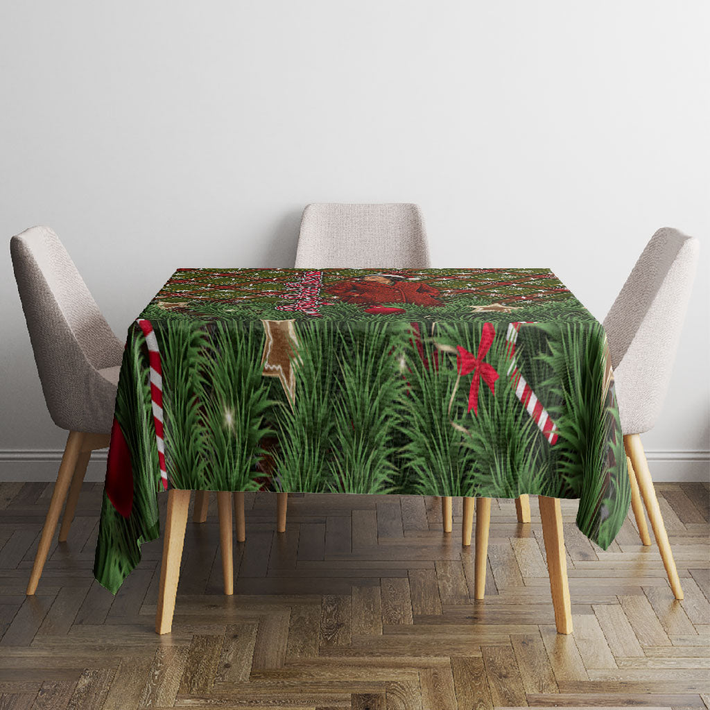 Rosa Parks Christmas Tablecloth Plaid Festive Stamp Vintage Civil Rights Legend