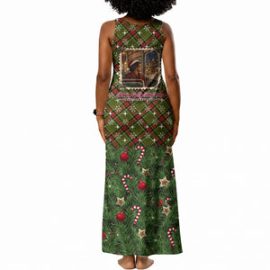 Rosa Parks Christmas Tank Maxi Dress Plaid Festive Stamp Vintage Civil Rights Legend