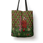 Rosa Parks Christmas Tote Bag Plaid Festive Stamp Vintage Civil Rights Legend