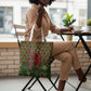 Rosa Parks Christmas Tote Bag Plaid Festive Stamp Vintage Civil Rights Legend
