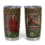 Rosa Parks Christmas Tumbler Cup Plaid Festive Stamp Vintage Civil Rights Legend
