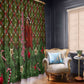 Rosa Parks Christmas Window Curtain Plaid Festive Stamp Vintage Civil Rights Legend