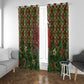 Rosa Parks Christmas Window Curtain Plaid Festive Stamp Vintage Civil Rights Legend